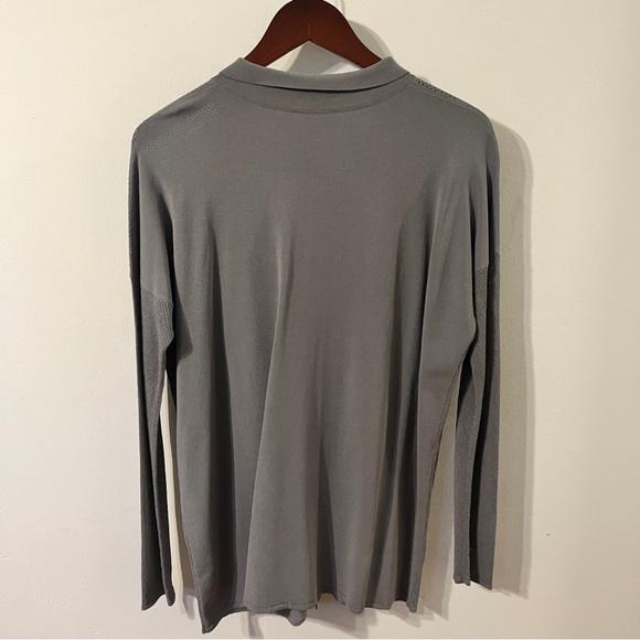 Sarah Pacini taupe textured zip up cardigan one size - Picture 3 of 4